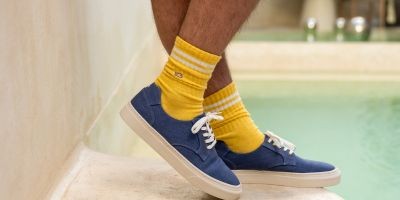 The yellow retro socks