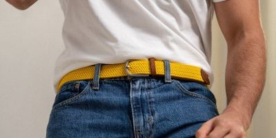The imperial yellow woven belt